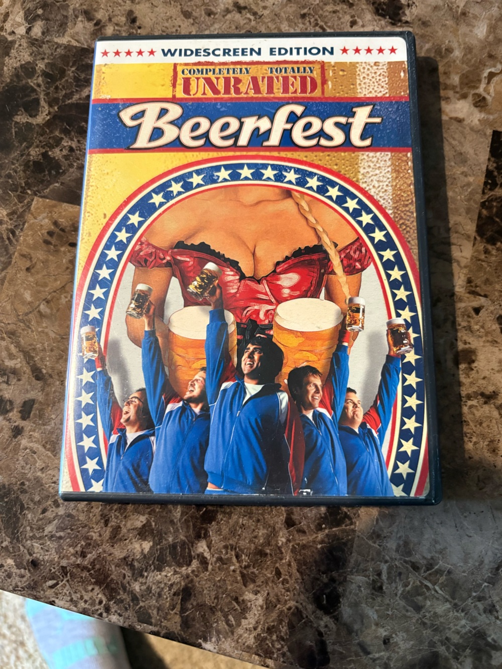 Vintage Pin-Up and Beer Poster Art DVD Cover — Red, Blue, Yellow
